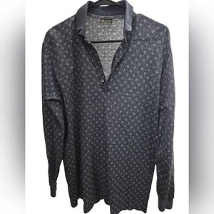 Bobby Jones Dark Blue Geometric Shirt